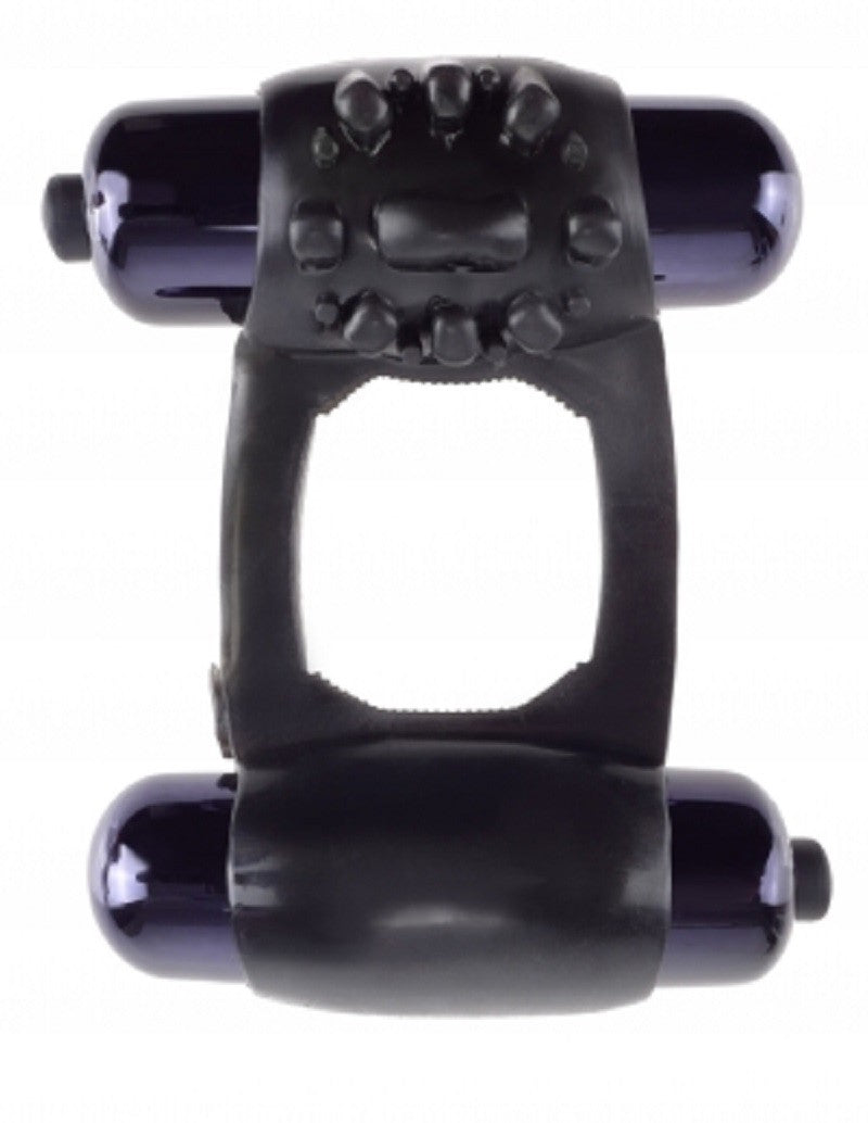 Duo-Vibrating Super Ring in Black
