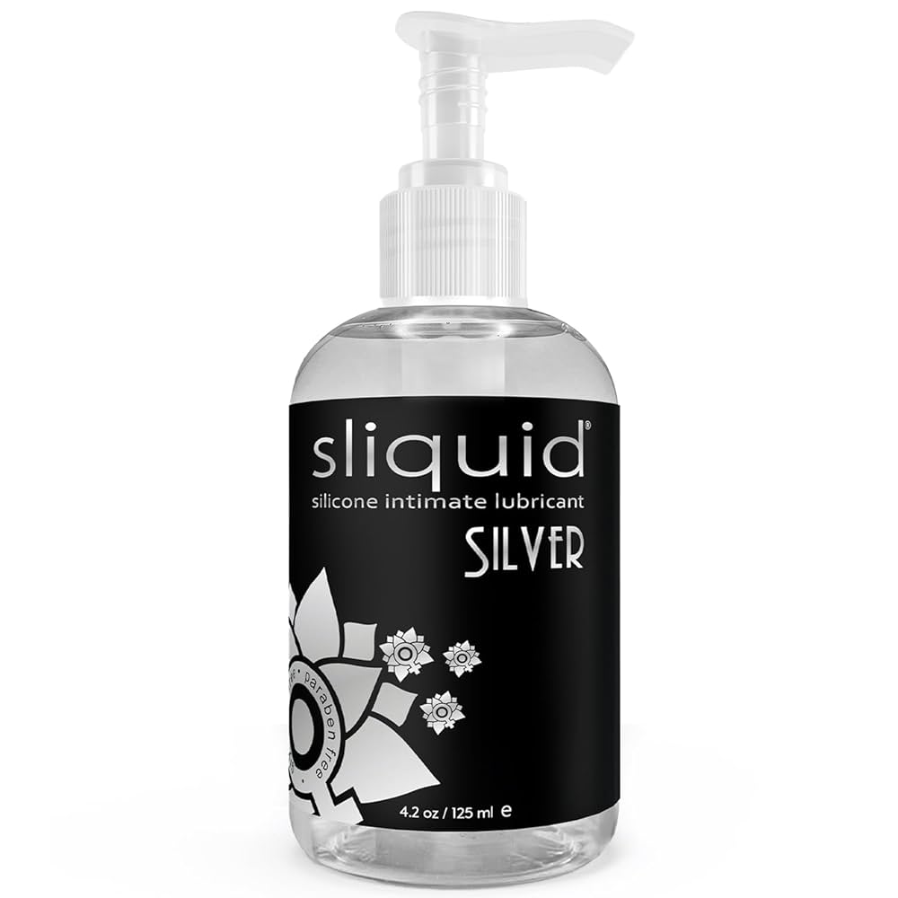 Silver Silicone Intimate Lubricant in 4.2oz/125ml
Sliquid Naturals