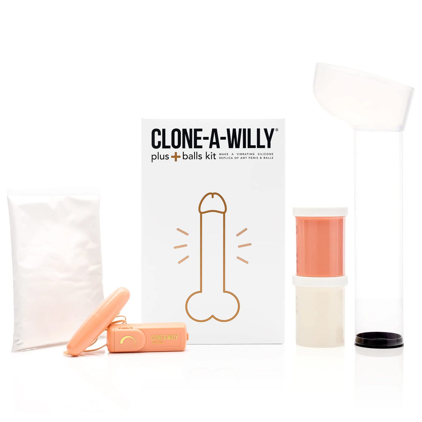Clone-A-Willy & Balls Vibe Kit in Light