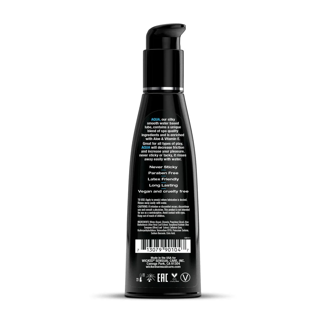 AQUA Water Based Lubricant 4OZ