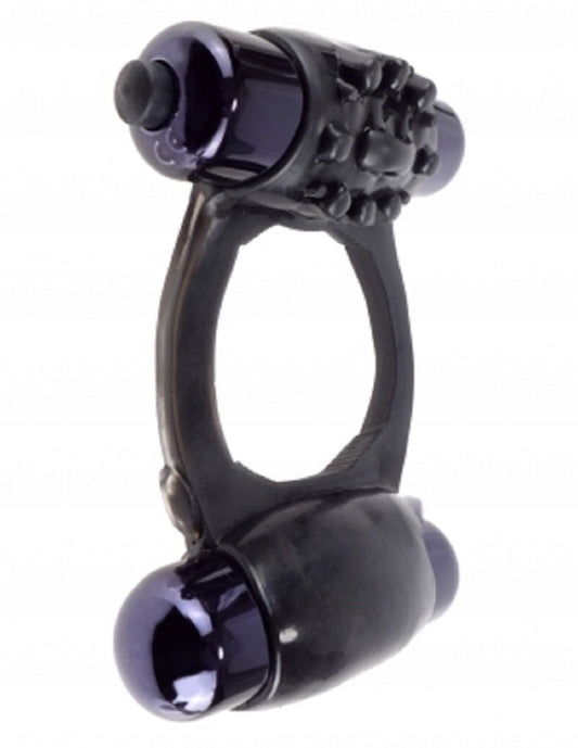 Duo-Vibrating Super Ring in Black