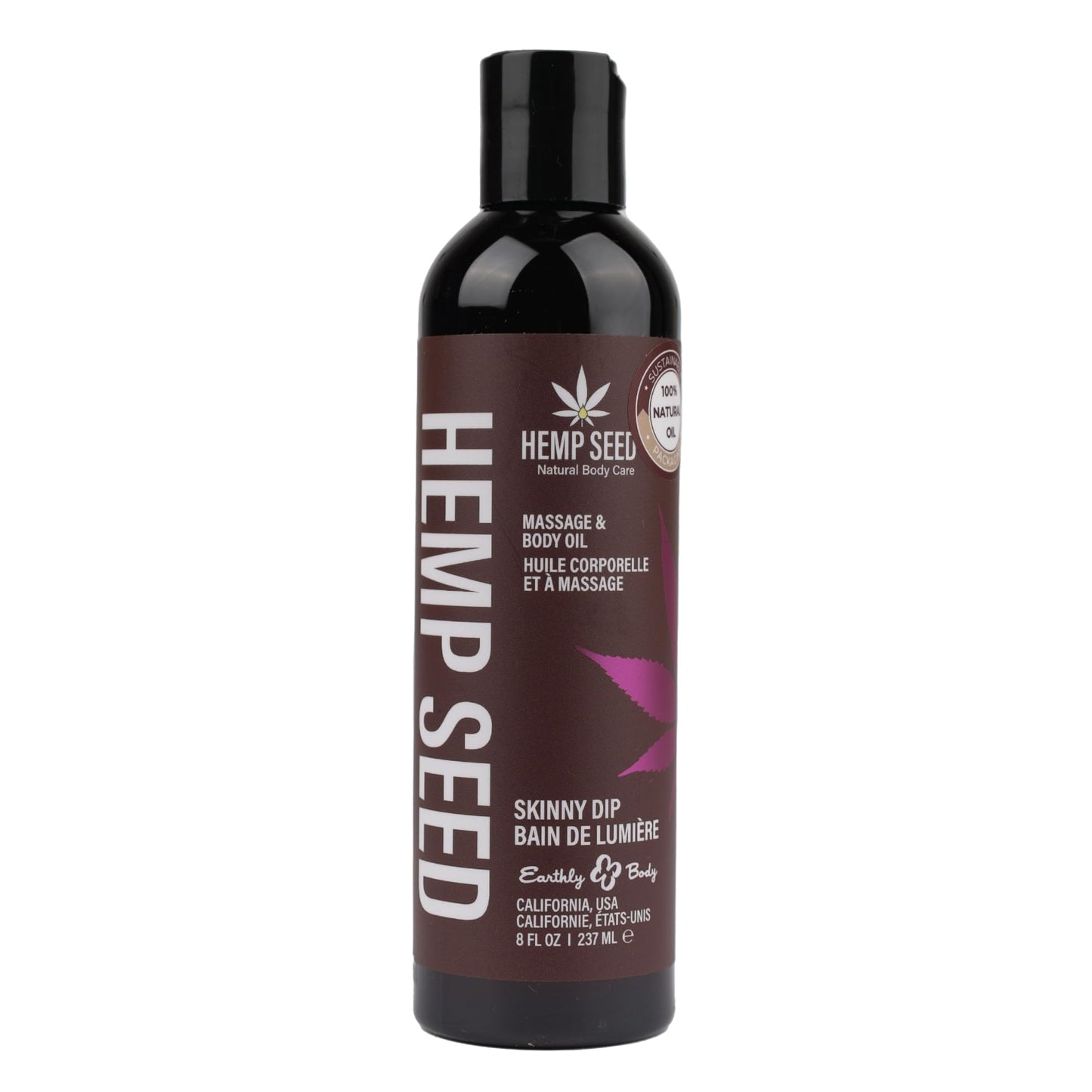 Hemp Seed Massage Oil 8oz/236ml