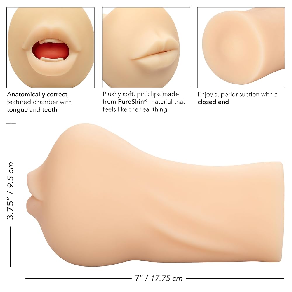 Stroke It Anatomical Mouth Stroker in Ivory
CalExotics