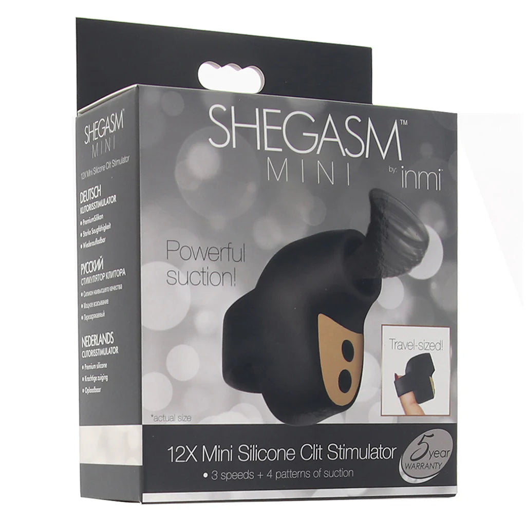 Shegasm Mini Silicone Clitoral Suction Vibe in Black
inmi