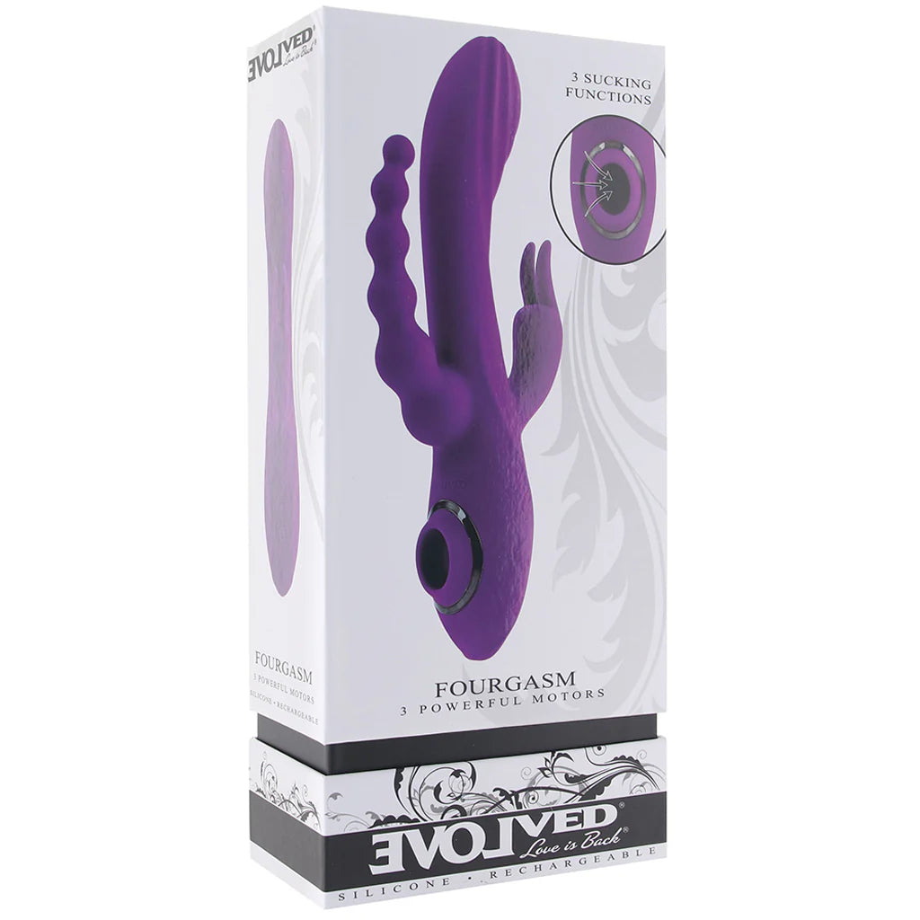 Fourgasm Triple Stimulator Sucking Rabbit Vibe in Purple
Evolved Novelties