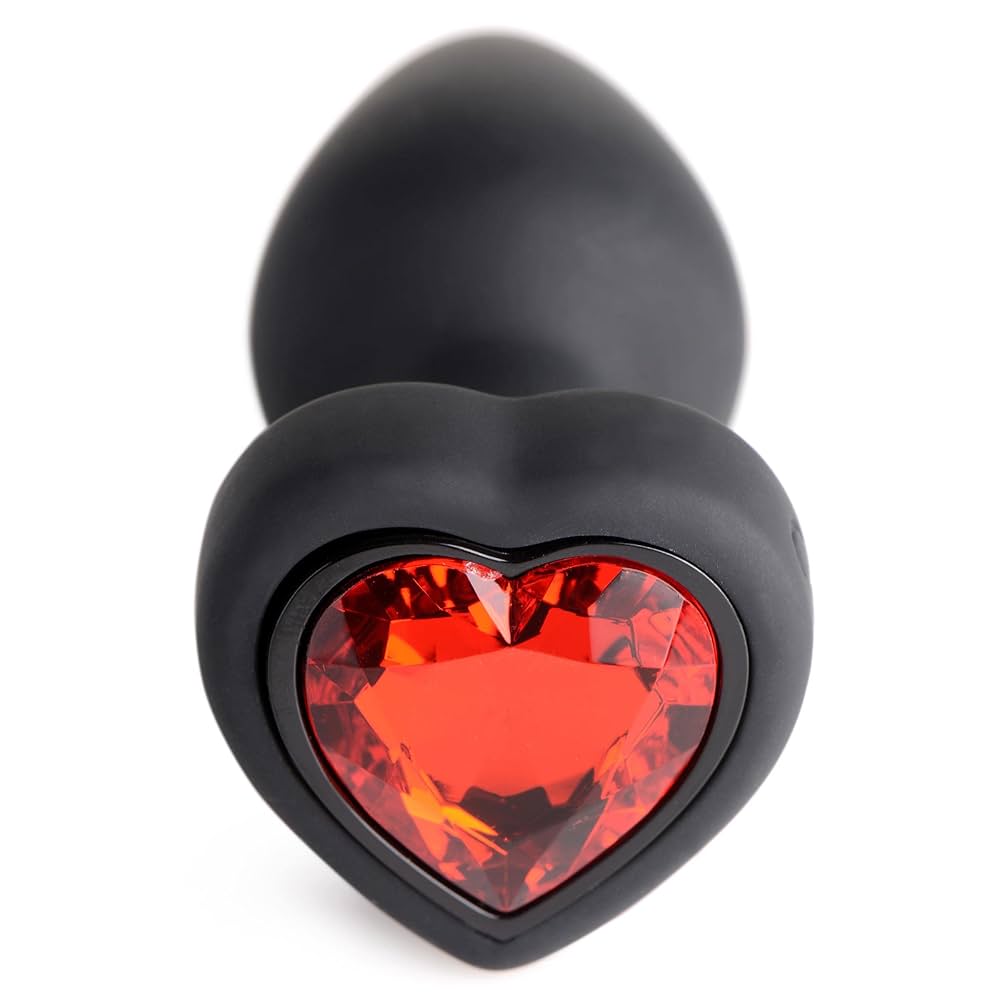 Booty Sparks Red Heart Gem Vibrating Anal Plug in Small
XR Brands