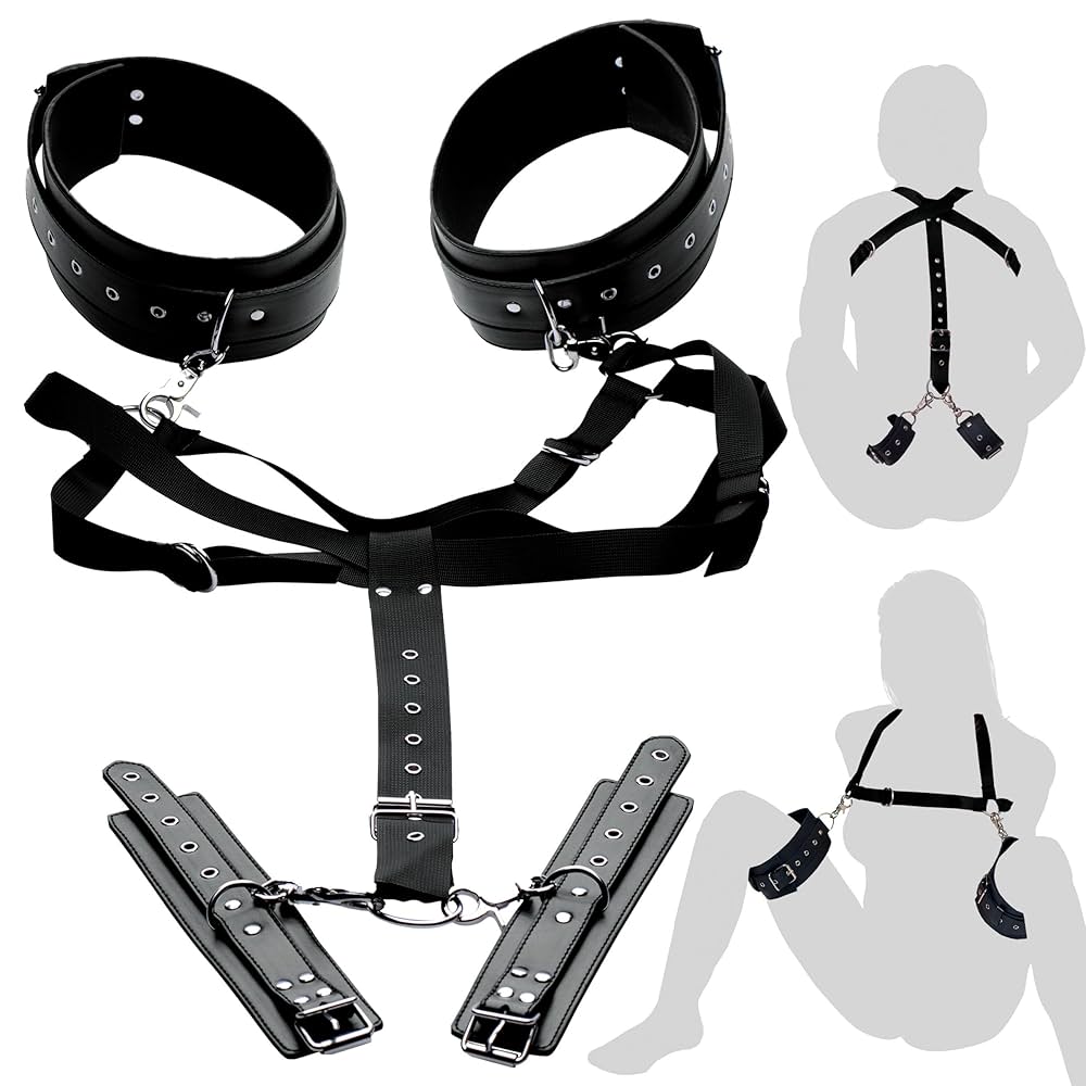 Master Series Acquire Thigh Harness with Cuffs