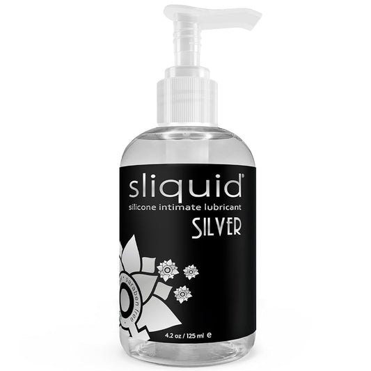 Silver Silicone Intimate Lubricant in 4.2oz/125ml
Sliquid Naturals