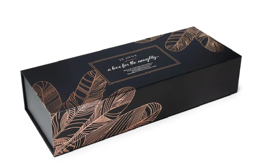 NAUGHTY GIFT SET: BLACK TRUTH OR DARE CARDS, MIMI, MASSAGE CANDLE, SILK BLINDFOLD & RESTRAINT